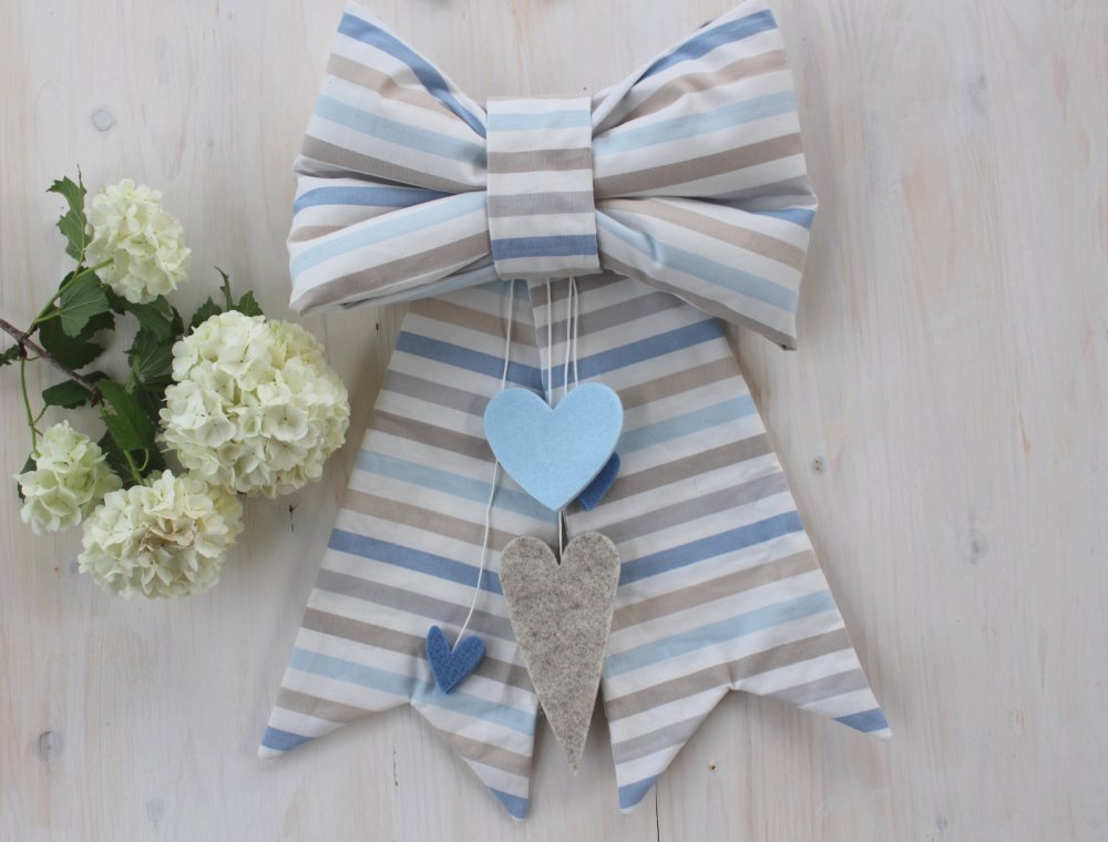 Fiocco nascita con cuori misti