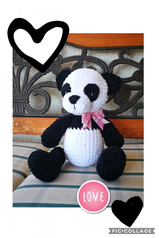 Orsetto panda amigurumi