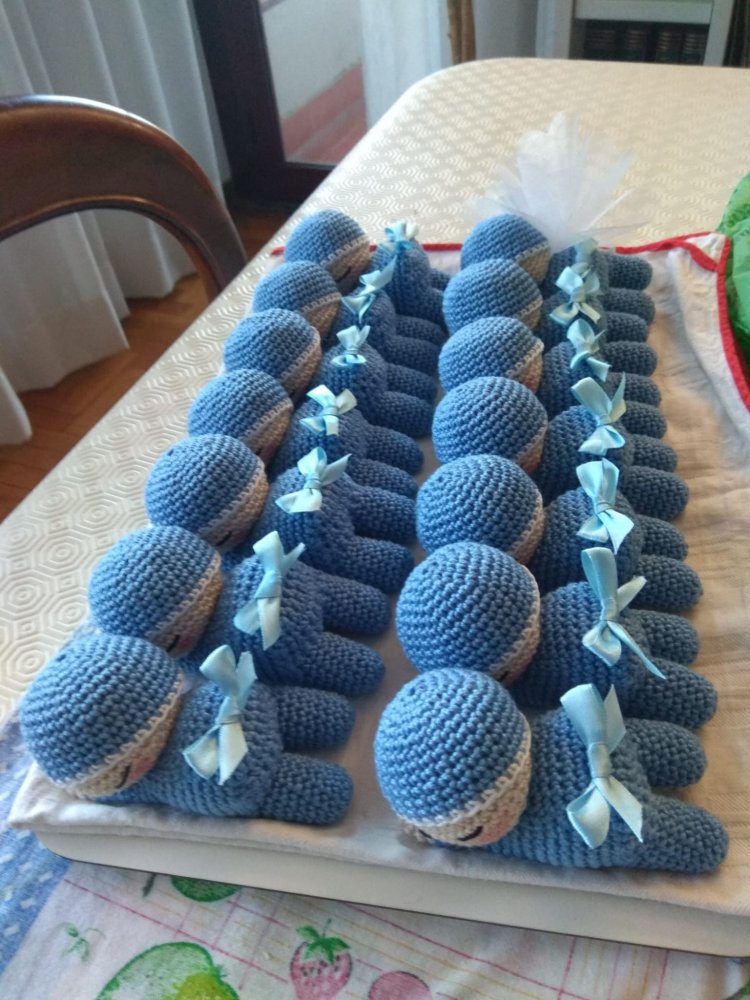 Bebe' bomboniera  all'uncinetto