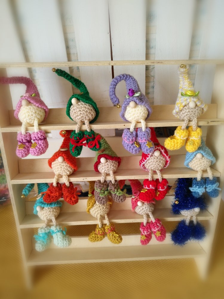 Gnomi portafortuna Amigurumi