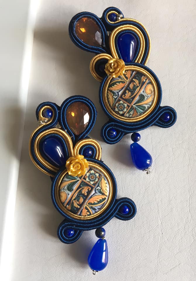 orecchini in soutache