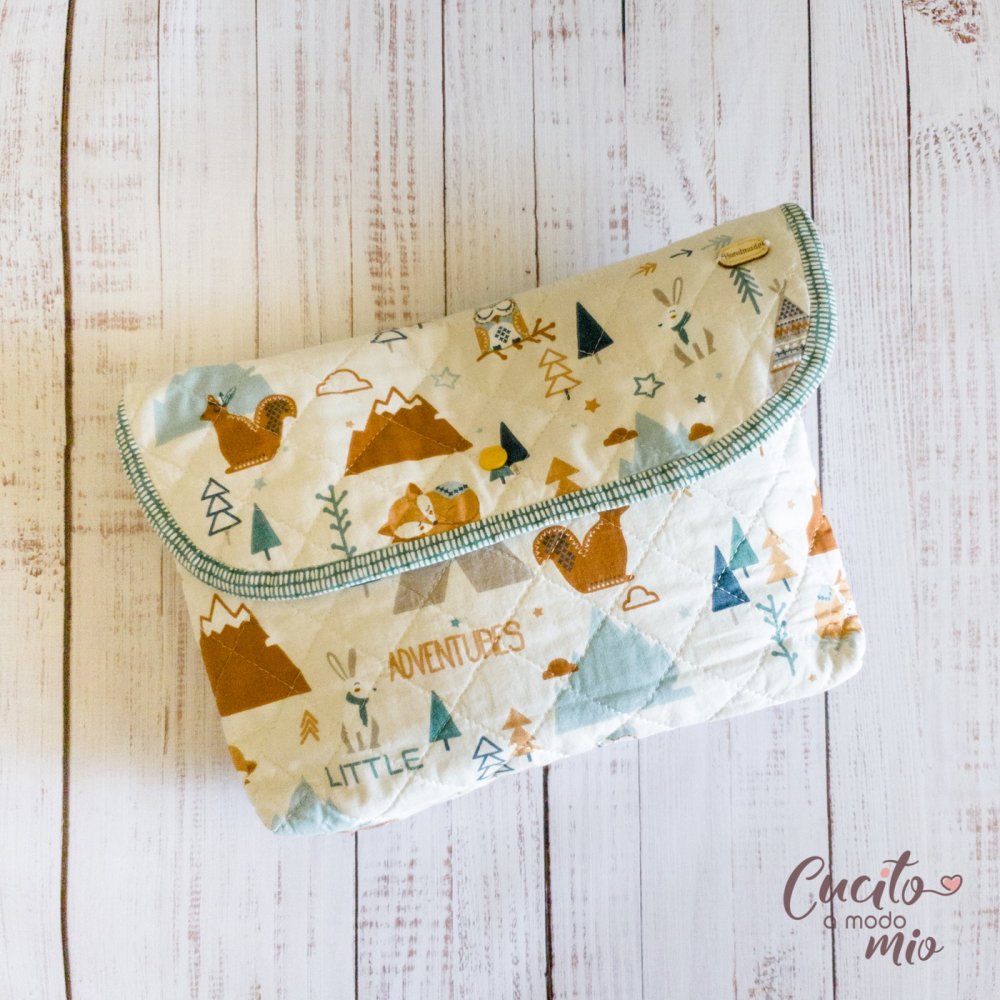 Borsa portapannolini. Pochette cambio, pochette mamma, pochette bimbo