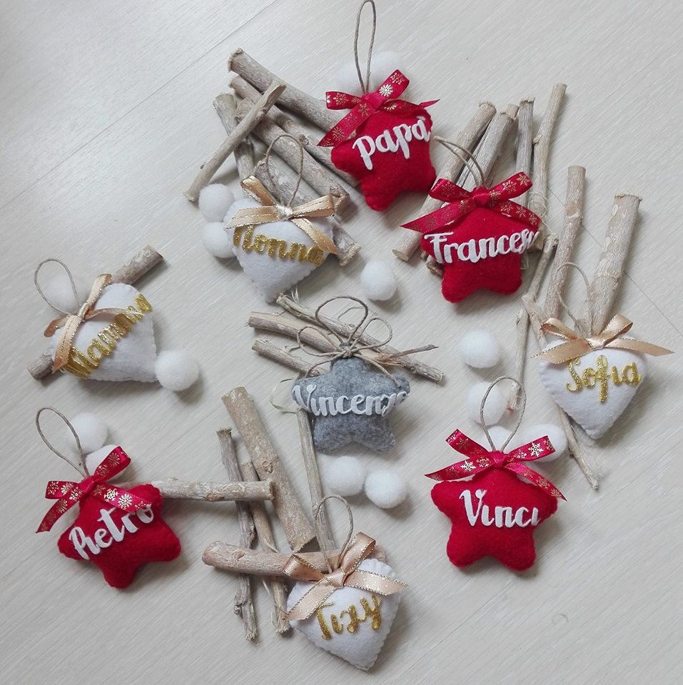 Decorazione albero in pannolenci