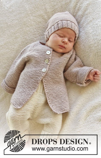 Cardigan e berretto in  BabyMerino 