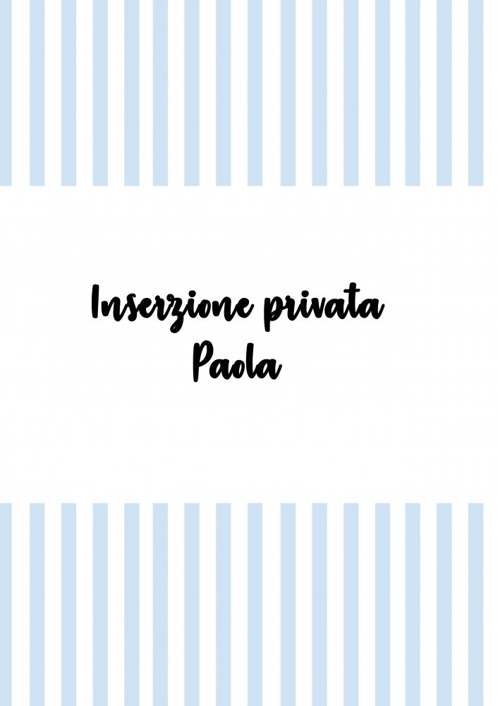 INSERZIONE PERSONALIZZATA PAOLA BATTESIMO 17 NOVEMBRE