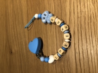 Portaciuccio in silicone e legno