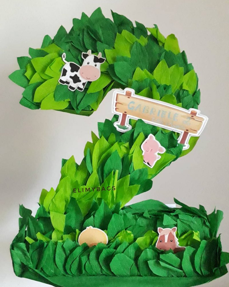 Numero decorazione per compleanno