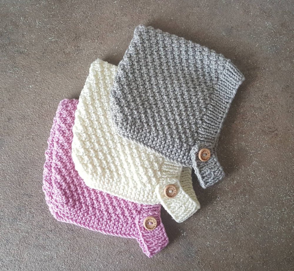 Cuffietta neonato in pura lana merino 0-9 mesi