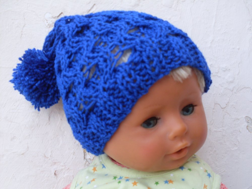 Cappelli a punti operati a maglia unisex