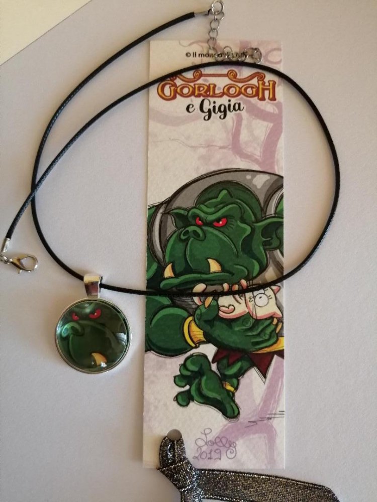 GORLOGH SGRUNT ! Bijoux -  ciondolo cameo argento placcato
