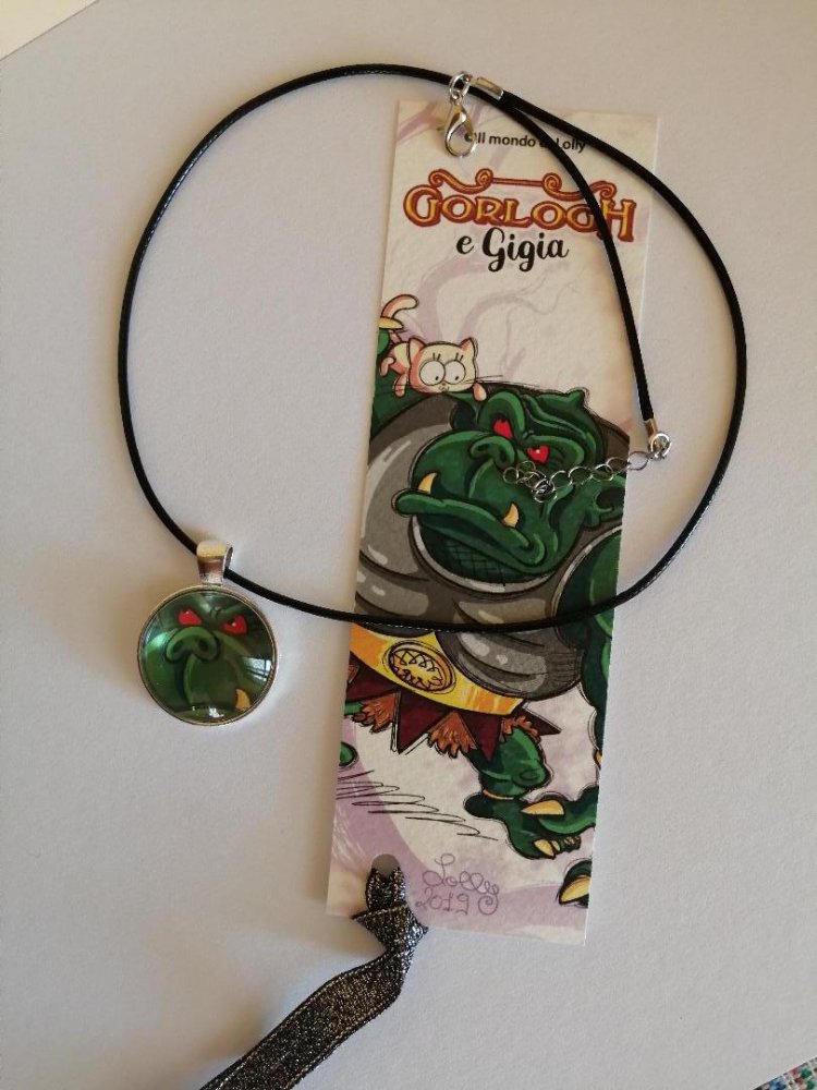 GORLOGH GRRR! Bijoux -  ciondolo cameo argento placcato