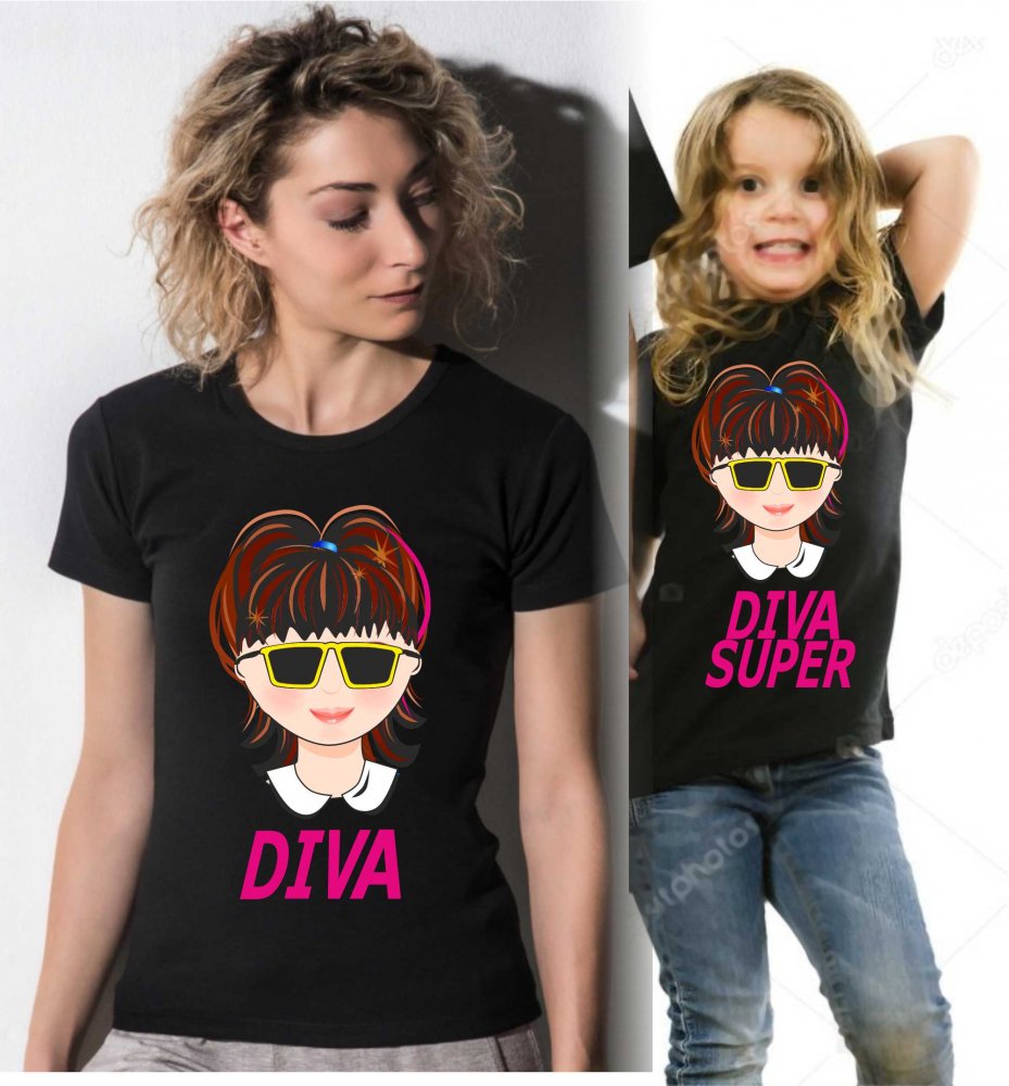 Kit due magliette una per la mamma e uno per il figlio/a