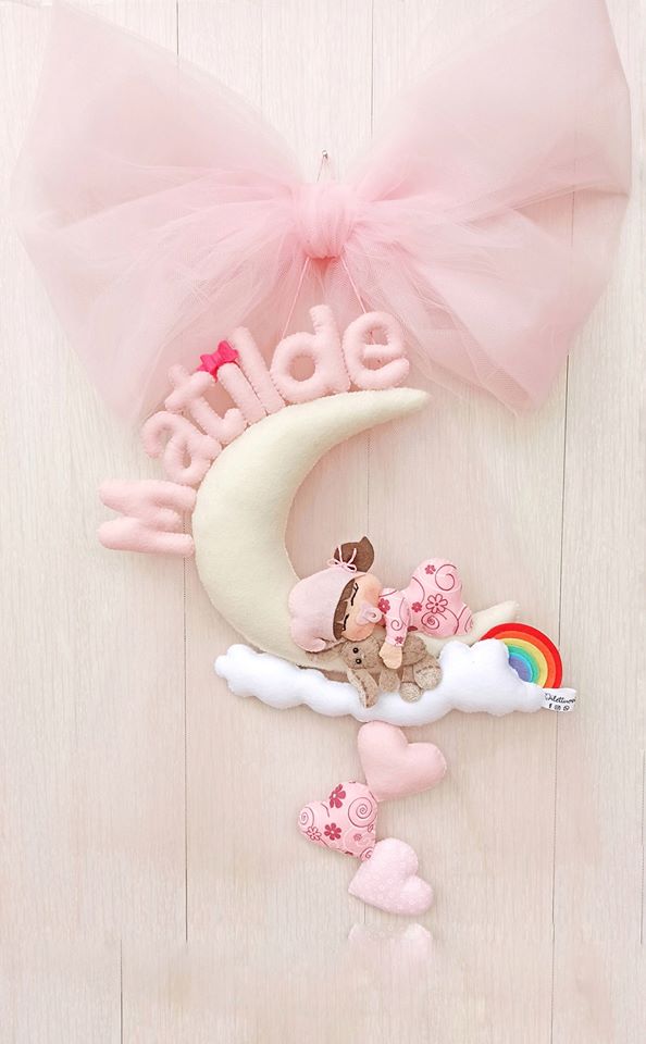 Fiocco nascita little princess con coniglietto
