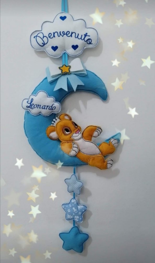 Fiocco nascita Simba cucciolo di leone