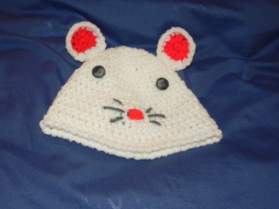 Cappellino in  COTONE   realizzazione uncinetto