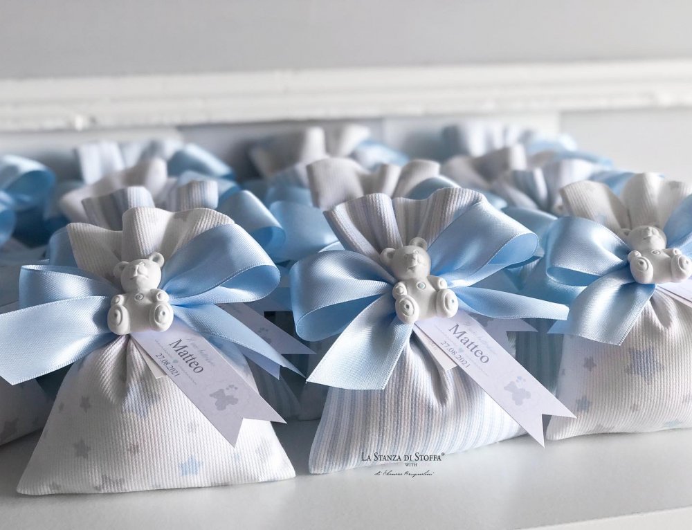 Sacchetti / Segnaposto stile baby con gessetto