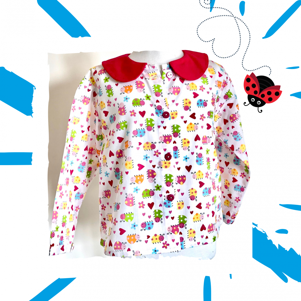 Camicetta con le coccinelle. Tg. 2 anni