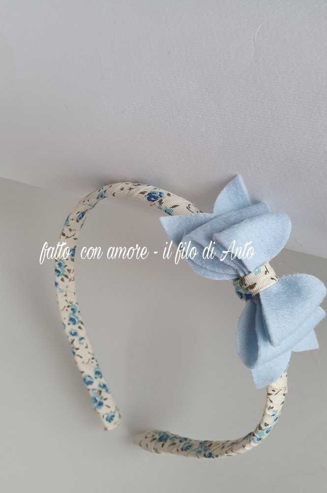 Cerchietto bambina fatto a mano 