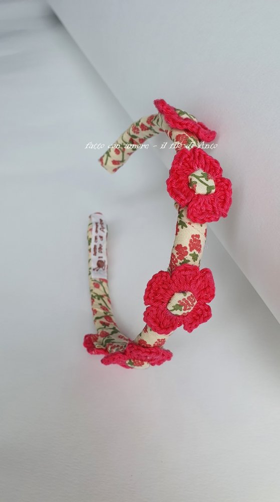 Cerchietto / coroncina per bambina fatto a mano