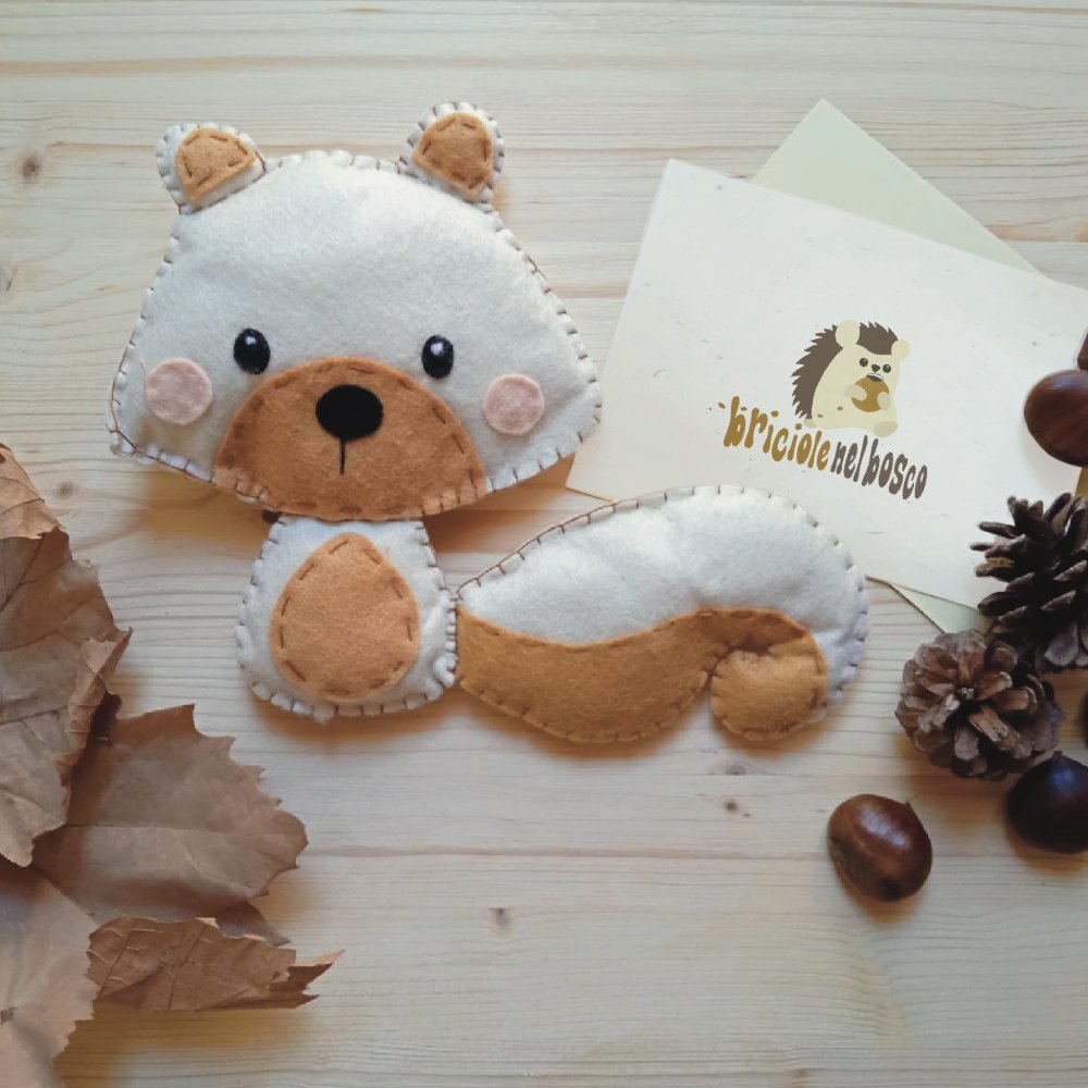 Animaletti e Ricette del Bosco: Scoiattolino in pannolenci
