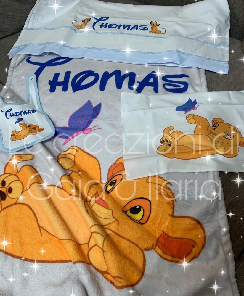 lenzuolo e coperta personalizzati 