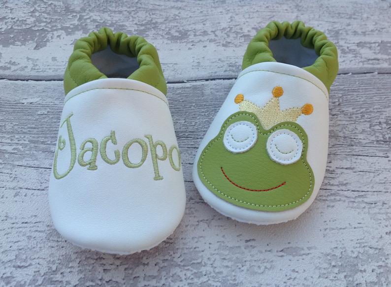 Scarpine ecopelle Rana personalizzate con nome 