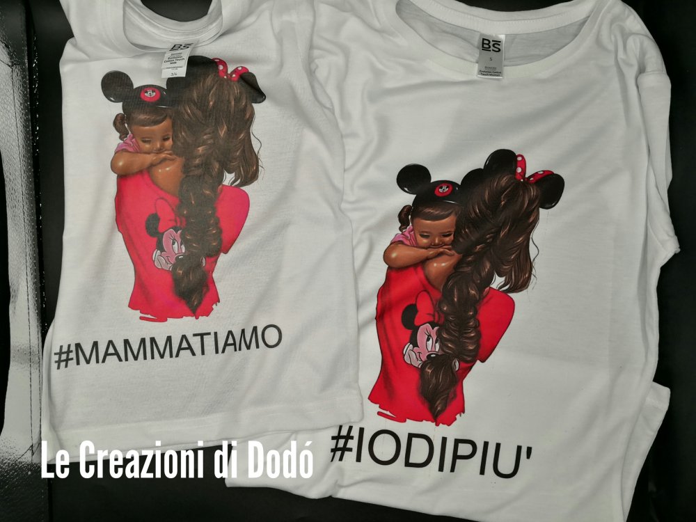 Maglietta combo mamma figlia/o