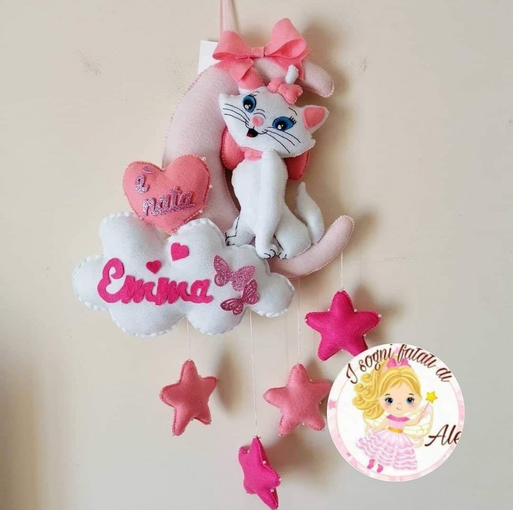 Fiocco nascita gattina Minou