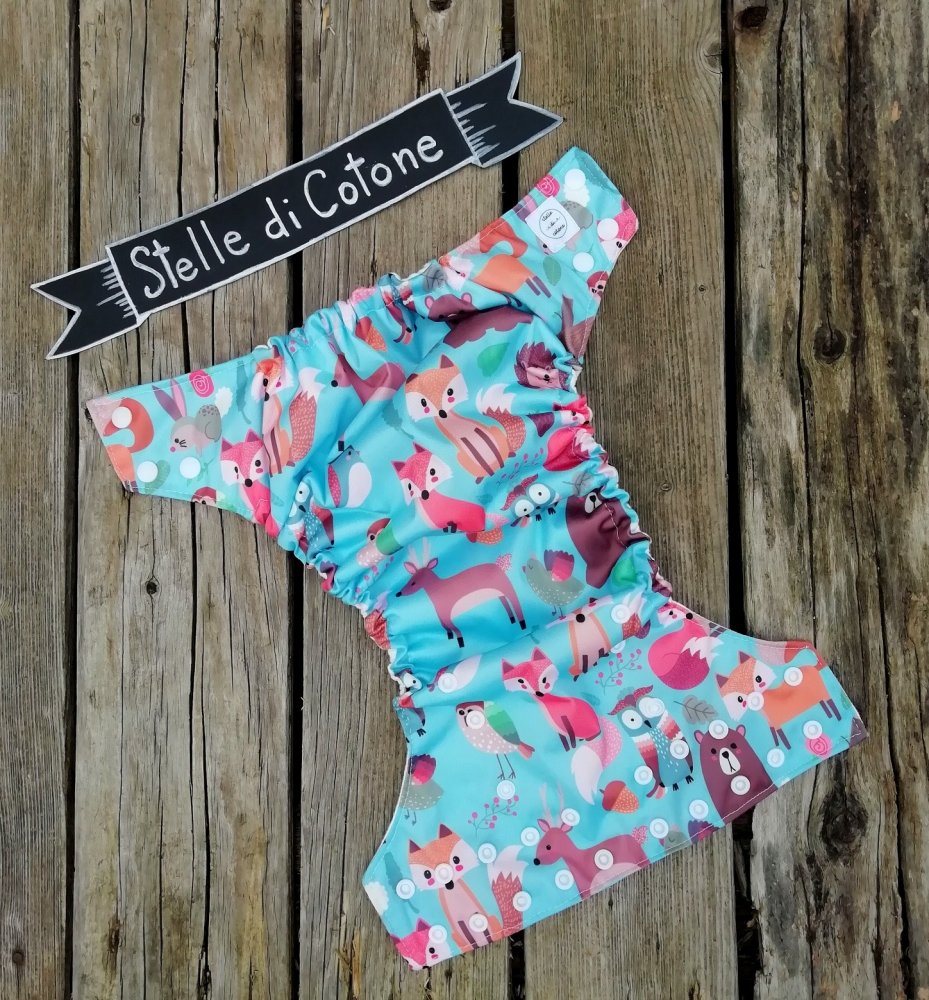 Pannolino lavabile con tasca multitaglia fall friends