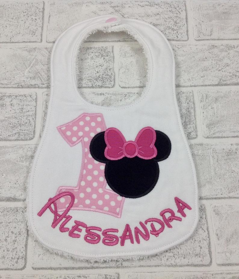 Bavaglia compleanno personalizzata con nome - bimba neonata