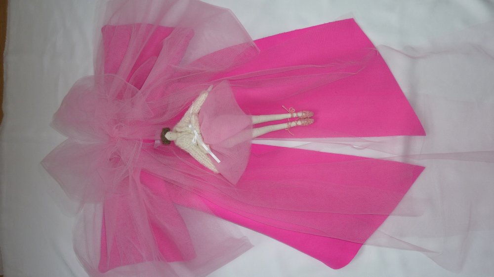 Fiocco nascita con ballerina