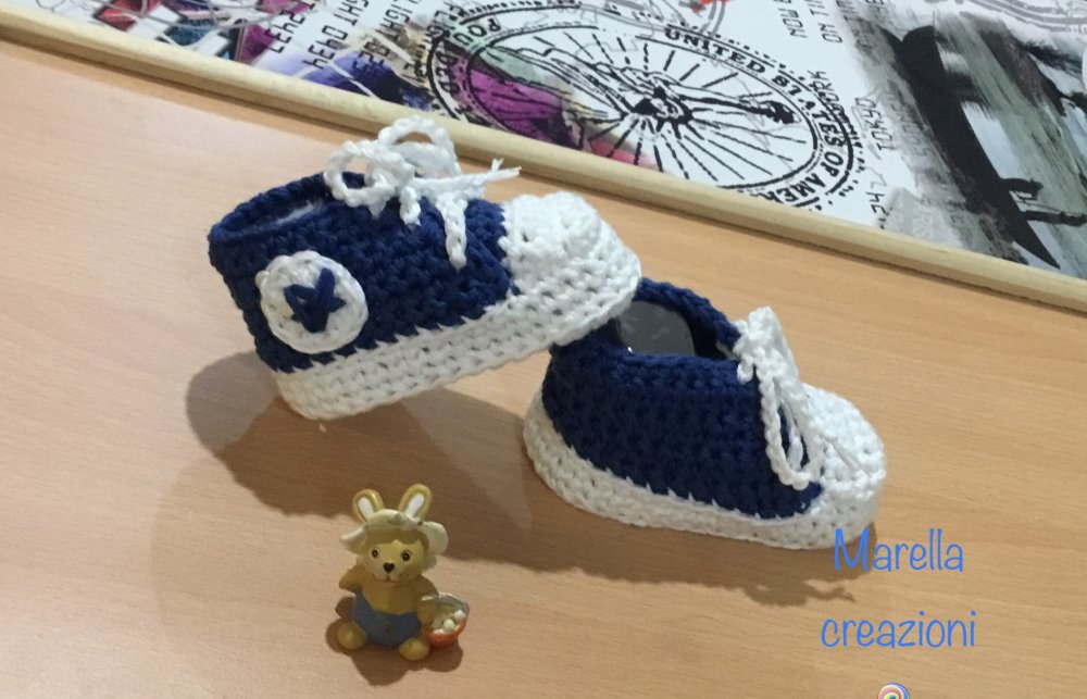 Scarpette sneakers baby cotone