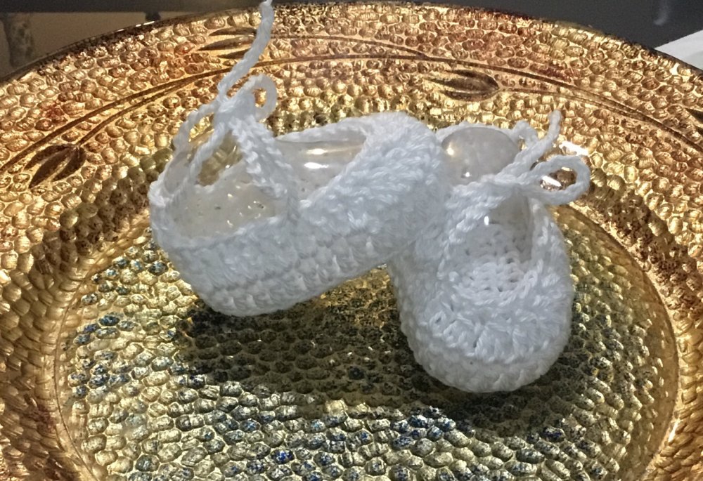 Scarpette  in cotone bianco