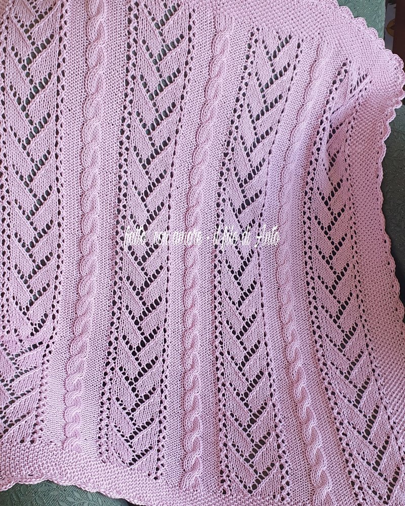 Copertina culla bambina in puro cotone 100%