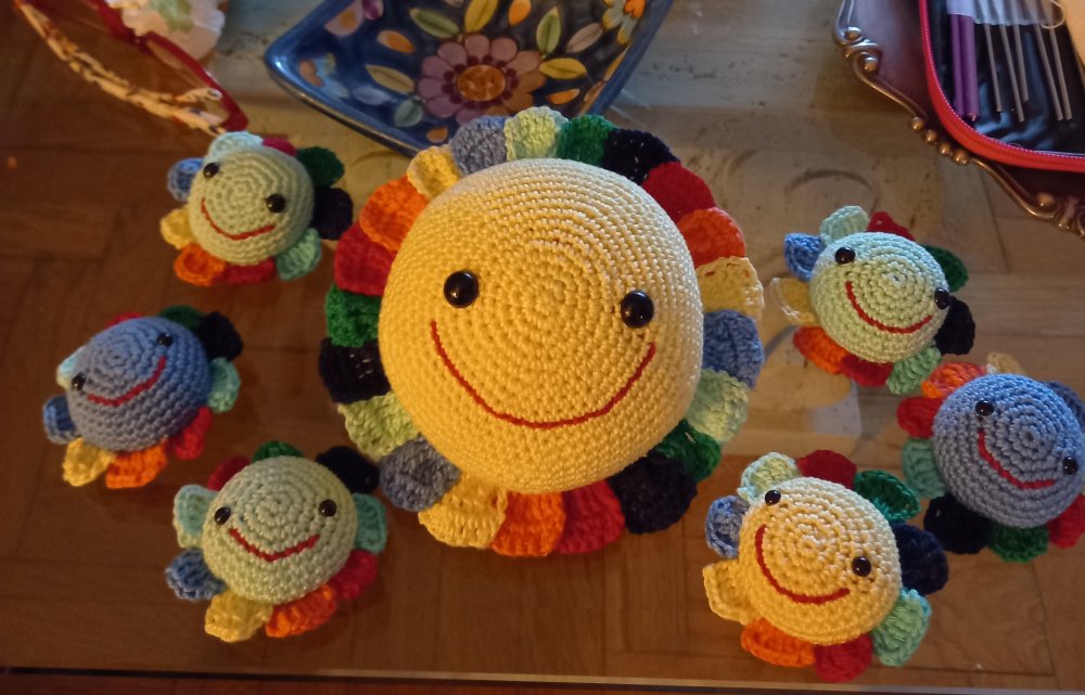 Bomboniere faccine amigurumi 