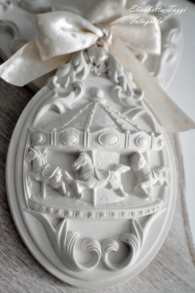 gessi profumati segnaposto  battesimo