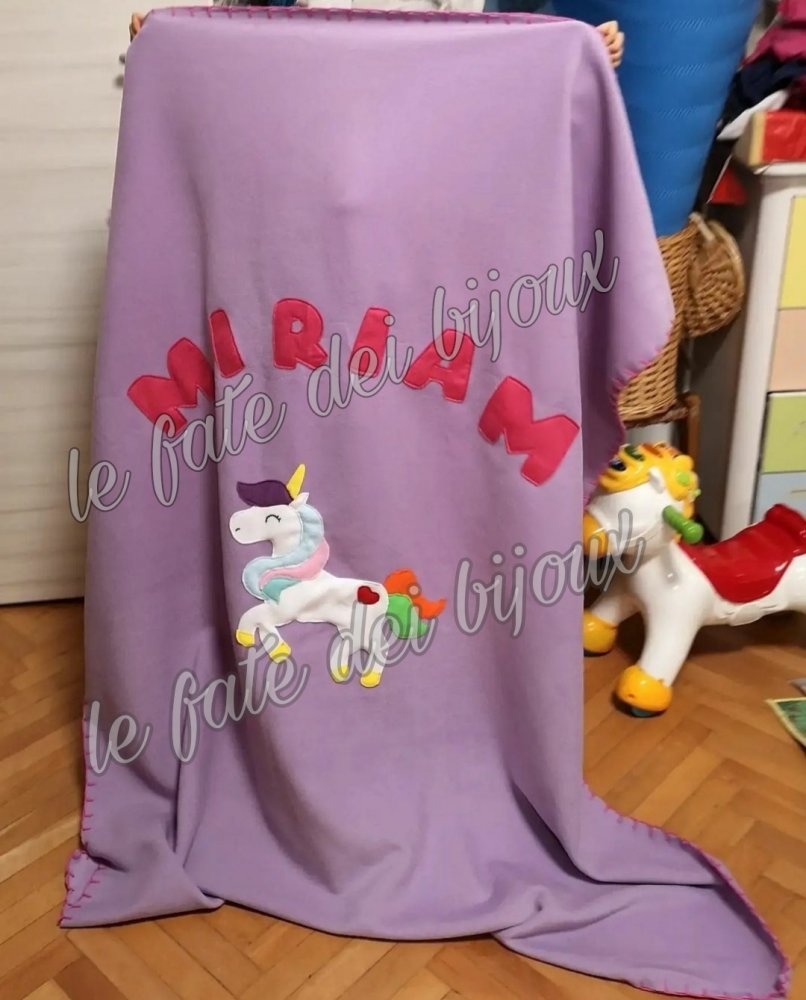 Coperta singola unicorno 