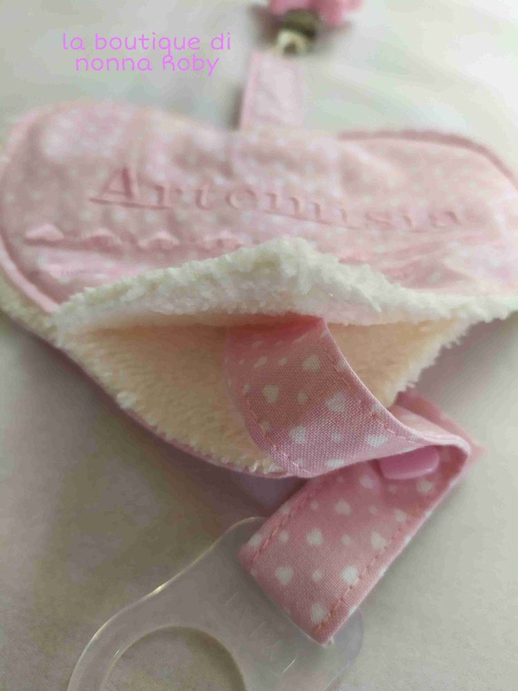 Portaciucco  e salvaciuccio cuore personalizzato