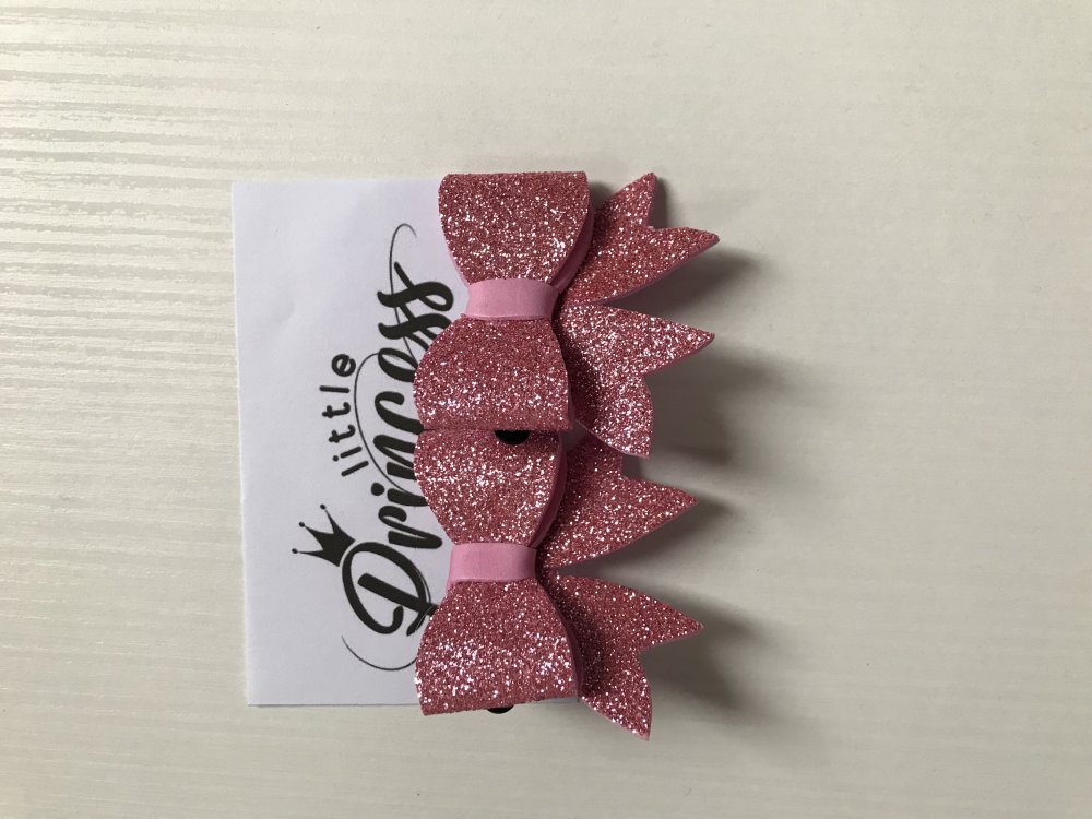 Forcine fiocco glitter