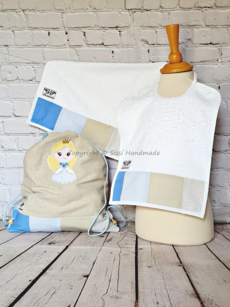 SET ASILO SCUOLA bambina (s. Quadrotti - PRINCIPESSA)