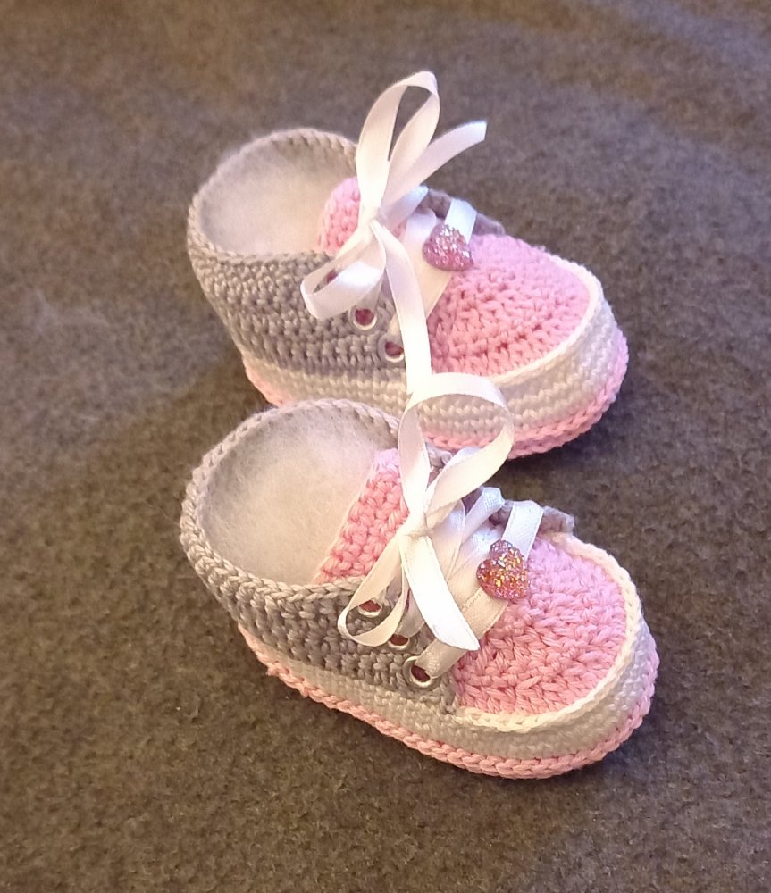 Sneakers cotone all uncinetto 