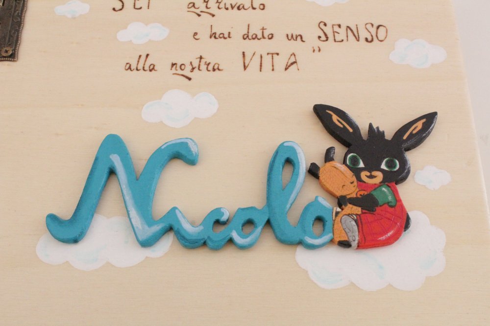 Foto album in legno con nome intagliato/ foto album in legno personalizzabile/ foto album bing/foto album foto 10x15 cm