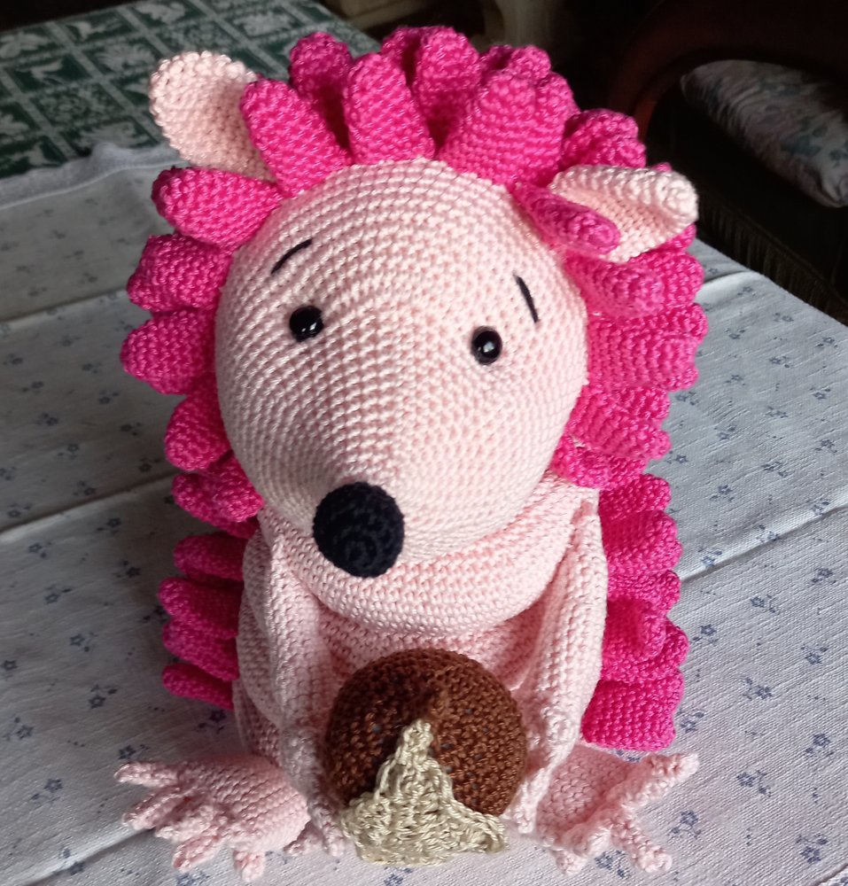 Riccio ad anelli impilabili tecnica amigurumi