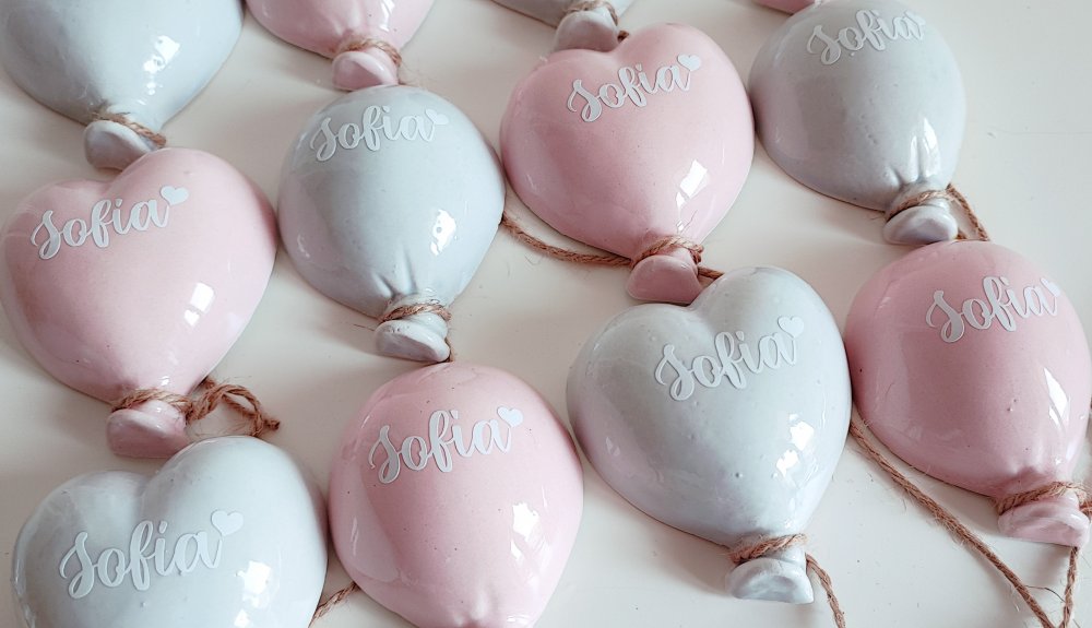 Palloncini in ceramica personalizzati 