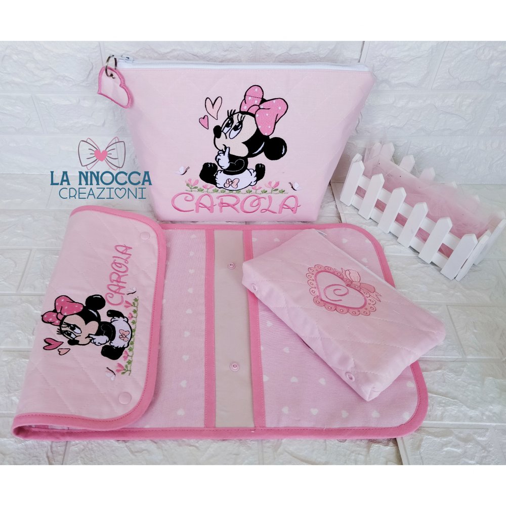 Porta pannolini e salviettine e beauty porta prodotti di Minnie