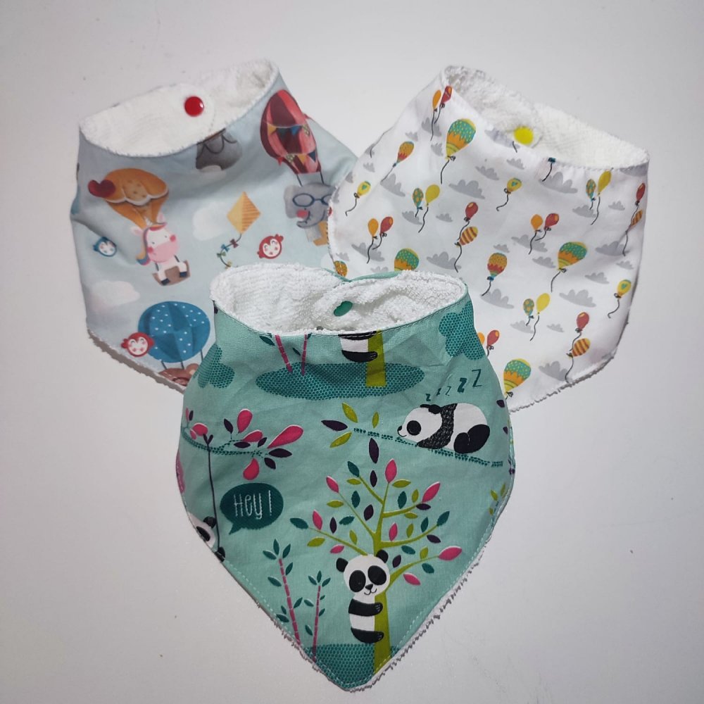 tris bavaglini bandana