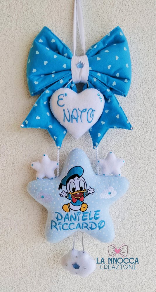 Fiocco nascita Paperino 