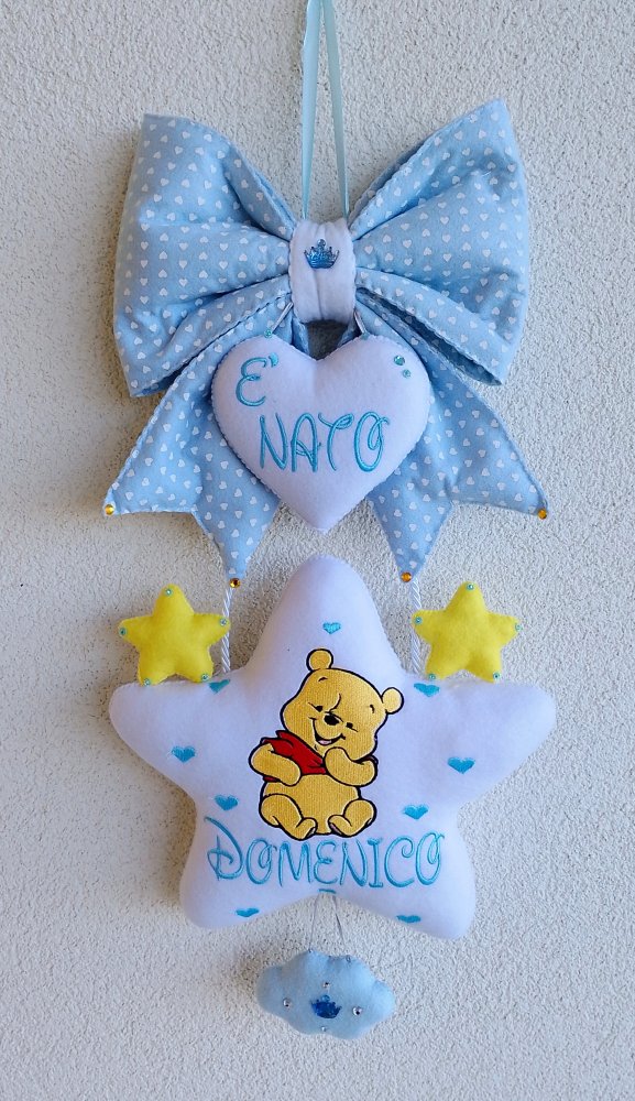 Fiocco nascita Winnie the Pooh 