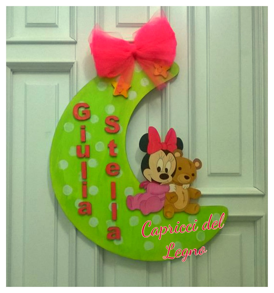 Luna nascita con minnie e orsetto