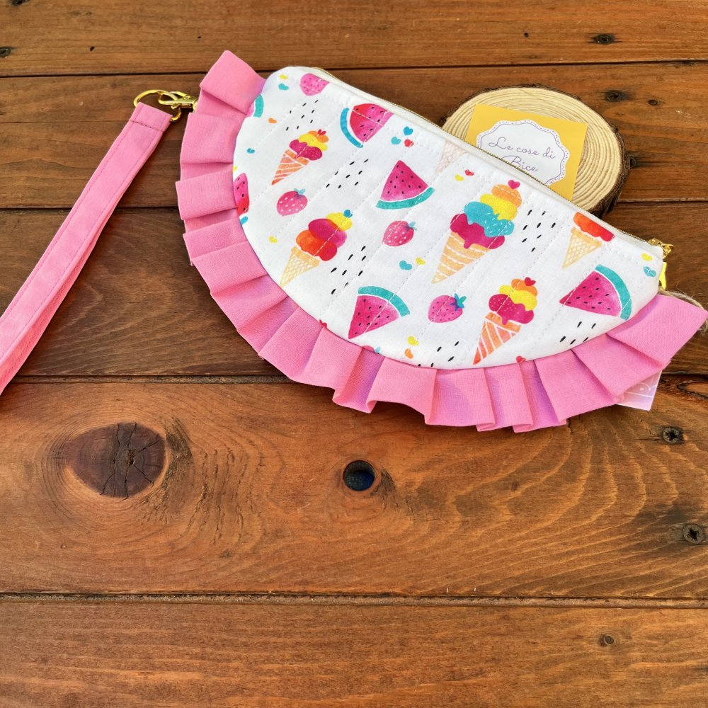 PRONTA CONSEGNA- Pochette anguria con polsiera 